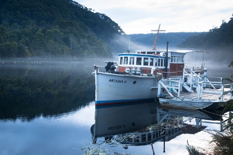 The Arcadia II is a magnificent 17m craft built of huon pine in 1939.