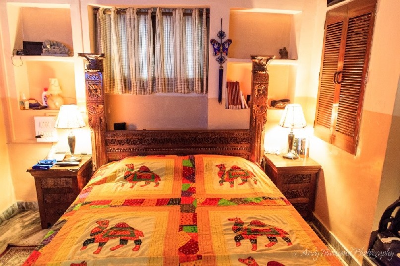 A bedroom in an  old Haveli.