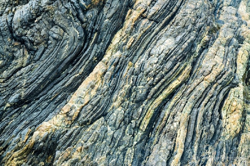 Ancient forces are apparent in this section of rock along the Tarkine coast.